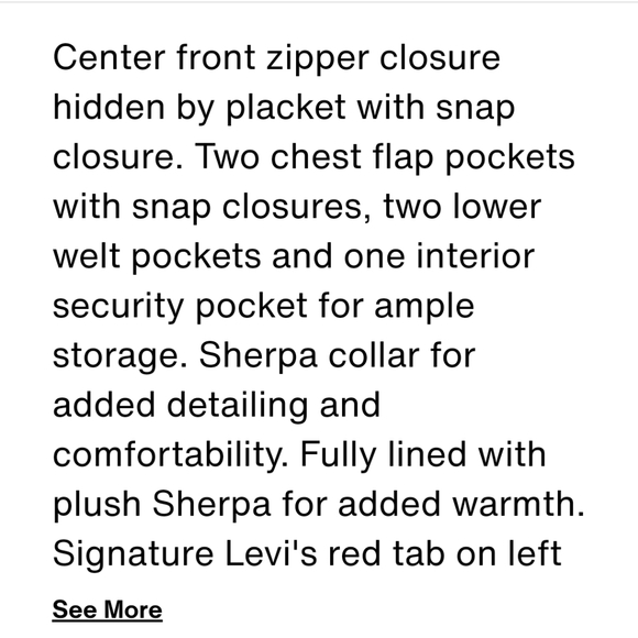 🎊HP🎉 Women's Faux Sherpa Lined Levi's Trucker Jacket - Picture 3 of 5